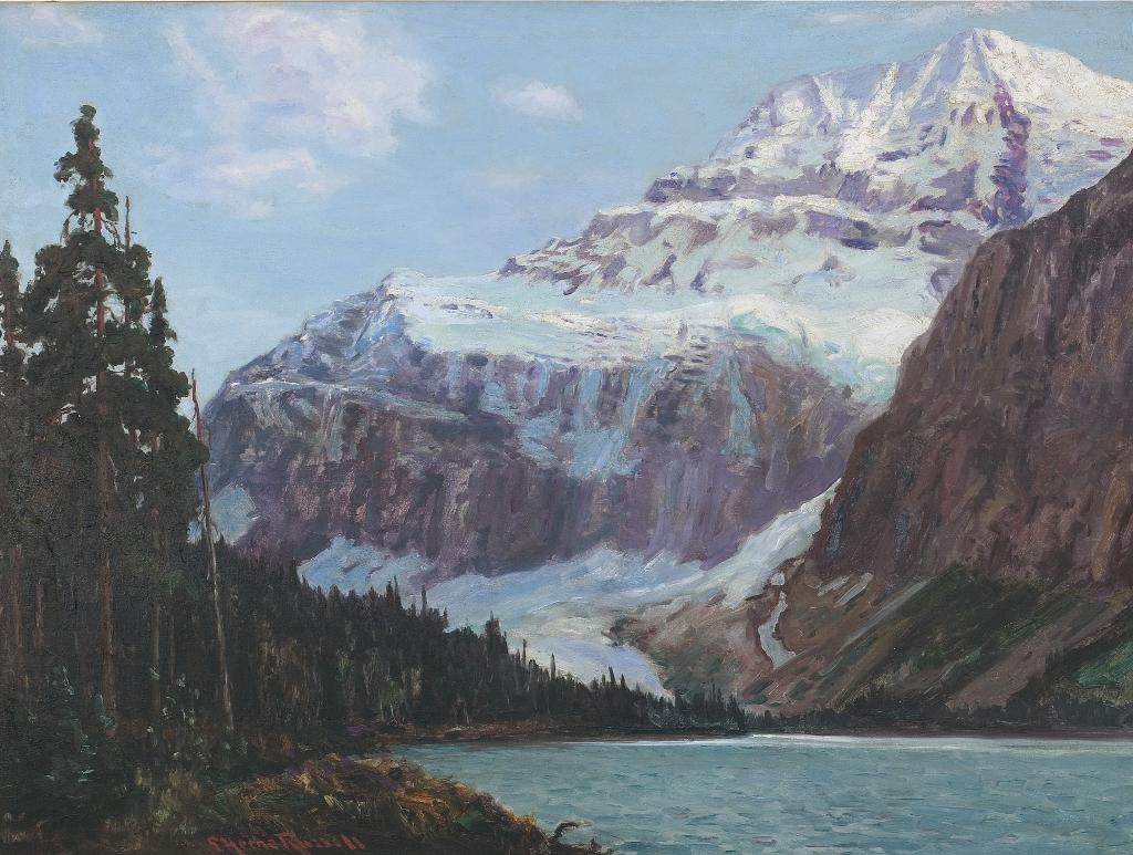 George Horne Russell (1861-1933) - View Of The Rockies