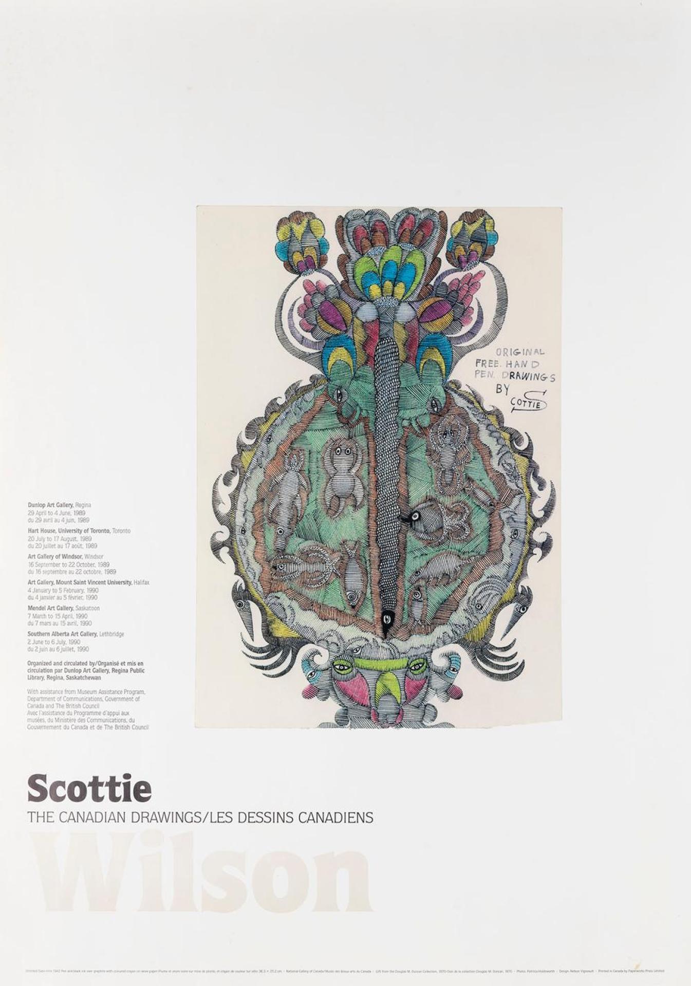 Scottie Wilson (1888-1972) - The Canadian Drawings Exhibition Poster