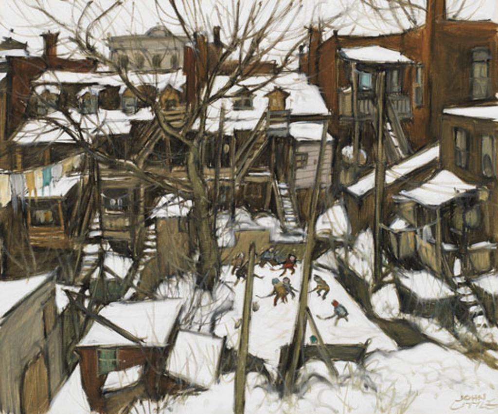 John Geoffrey Caruthers Little (1928-1984) - Old Days in St. Henry, Montreal