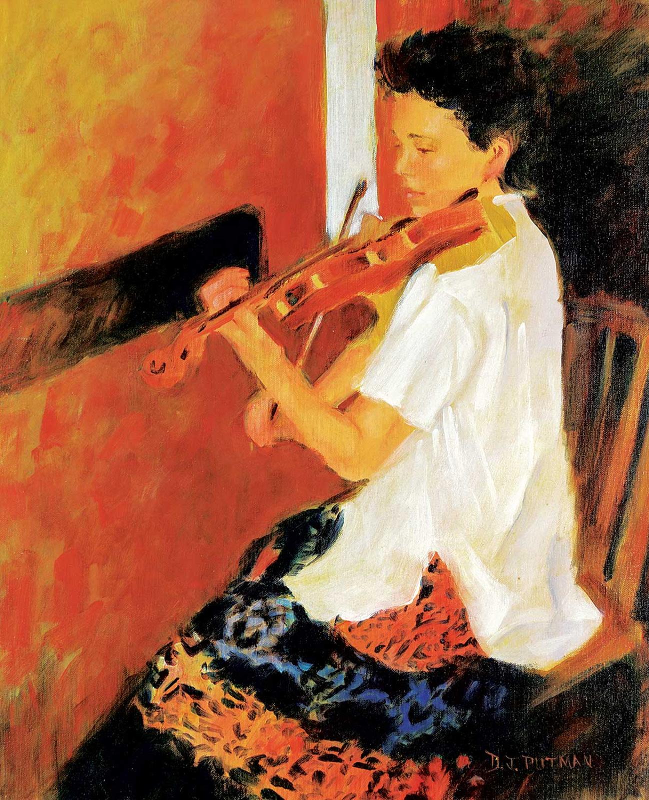 Deborah J. Putman - The Violinist Playing Poeme