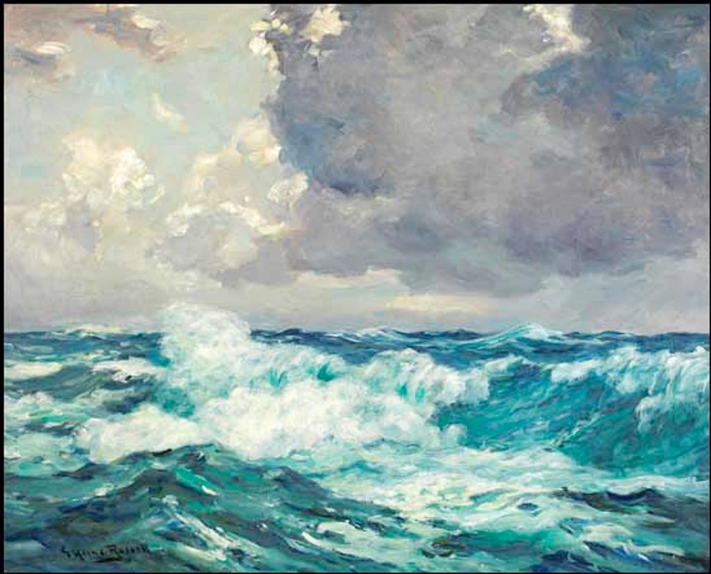 George Horne Russell (1861-1933) - Heavy Seas, Grand Manan, NB