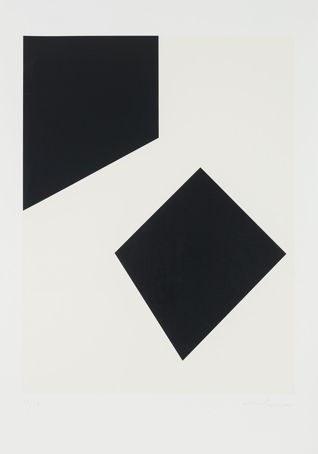 Guido Molinari (1933-2004) - Sans titre (black and black)