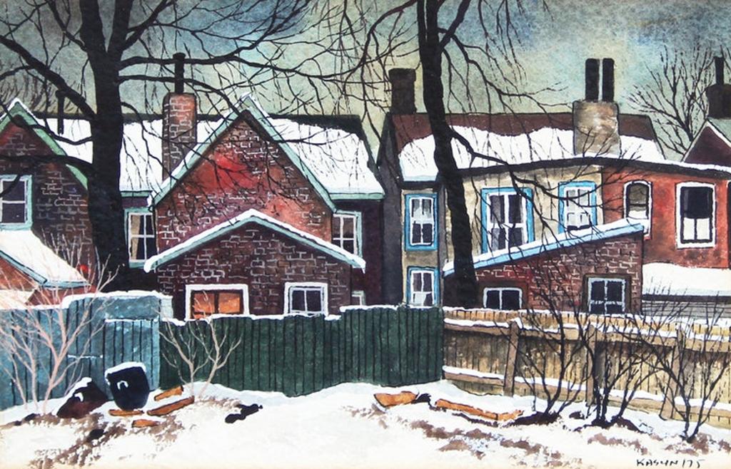 John Kasyn (1926-2008) - Winter Clouds over Baldwin Street