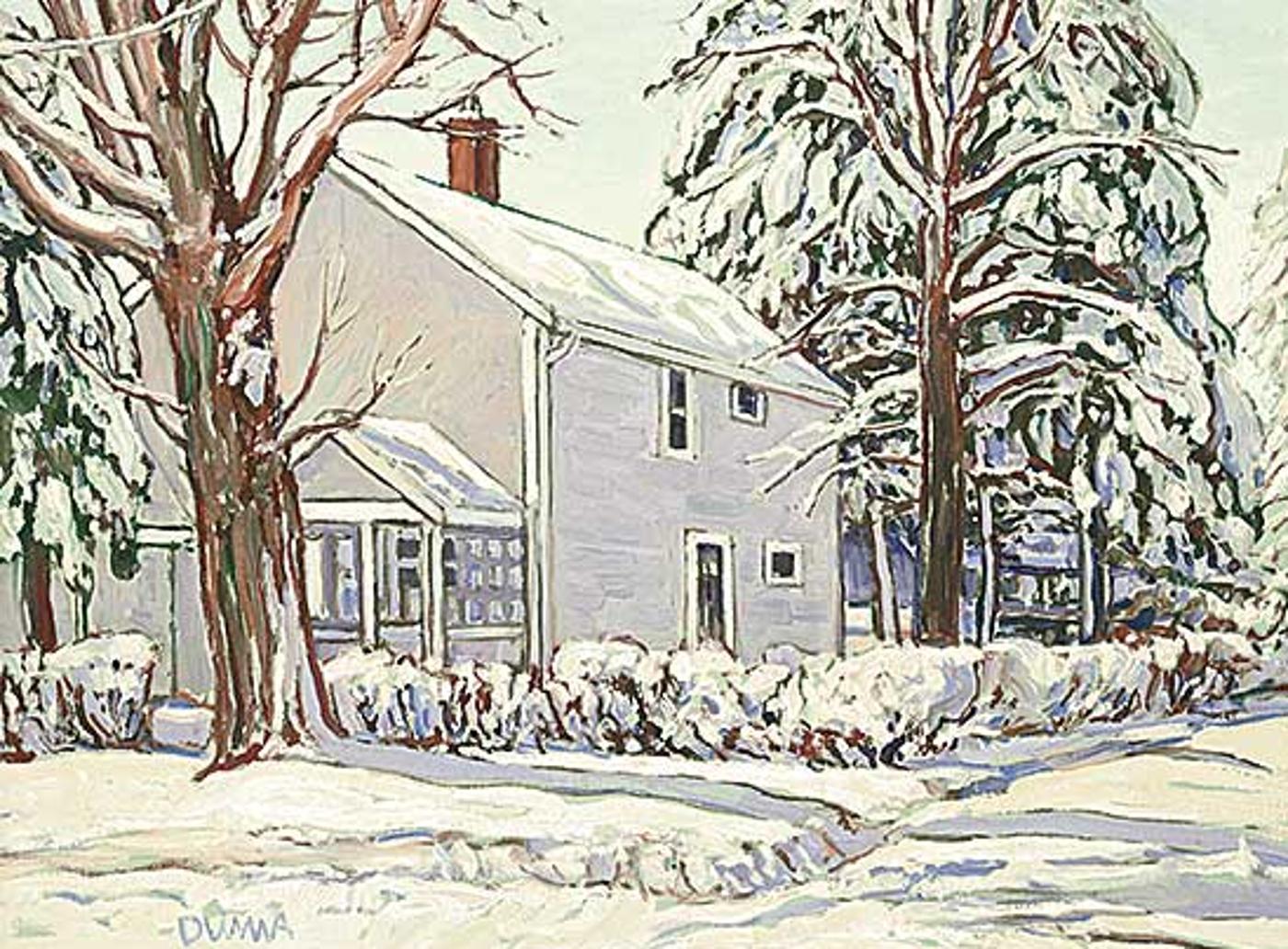 William (Bill) Duma (1936) - Snow Covered Hedge