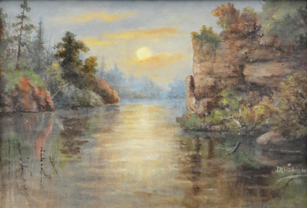 Thomas Harrison (T.H.) Wilkinson (1847-1929) - Dusk on the River
