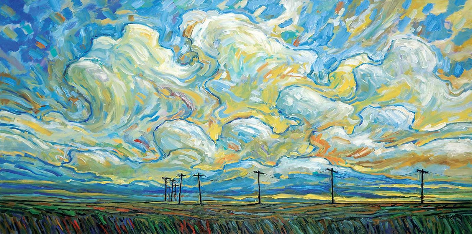 Steve Coffey (1963) - Summer Poles and Swimming Sky