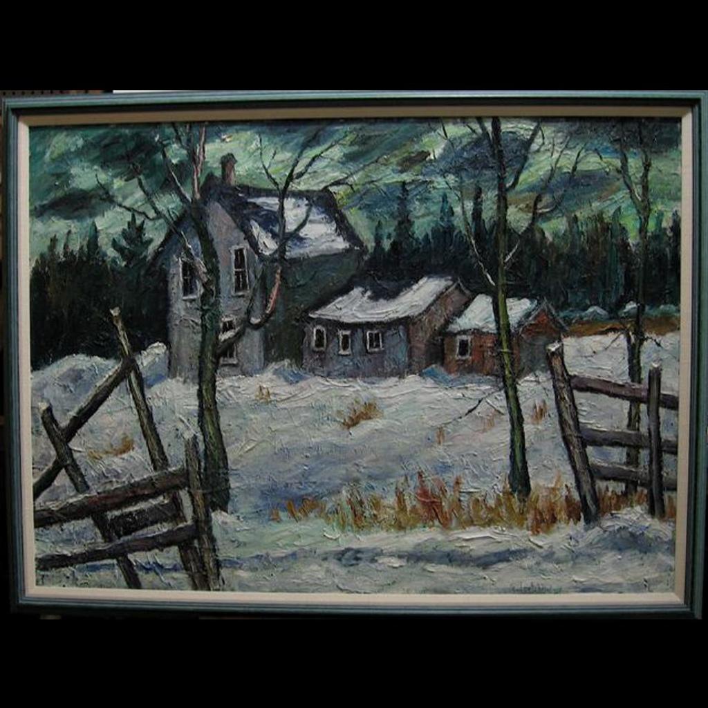 Ross Robertshaw (1919-1986) - Old Farmhouse In Winter