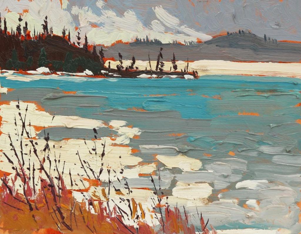 Arthur George Lloy (1929-1986) - Afternoon Light On A Frozen Lake; 1984