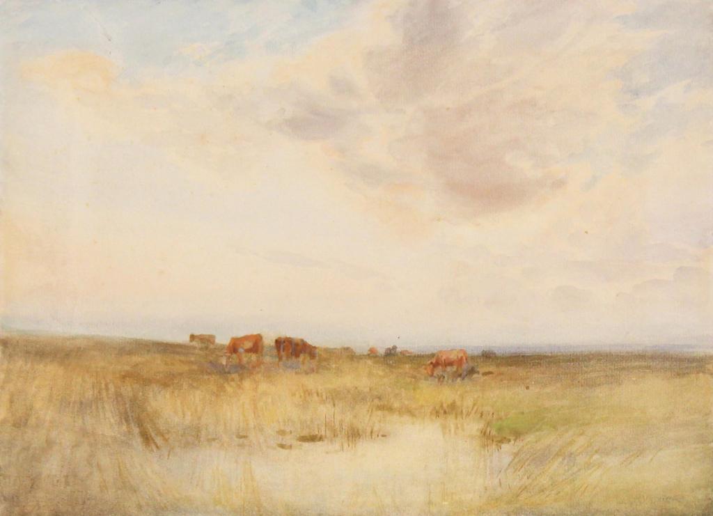 Lucius Richard O'Brien (1832-1899) - Cattle Grazing In The Pasture