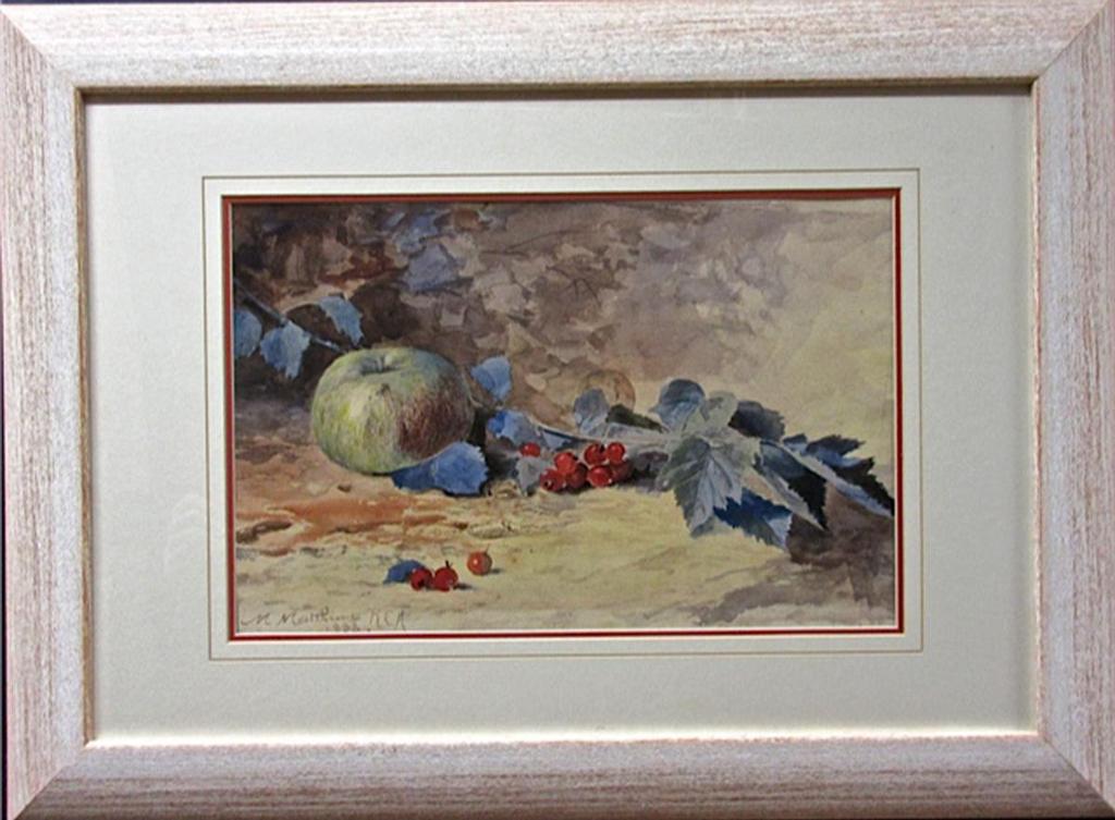 Marmaduke Matthews (1837-1913) - Apple With Grapes