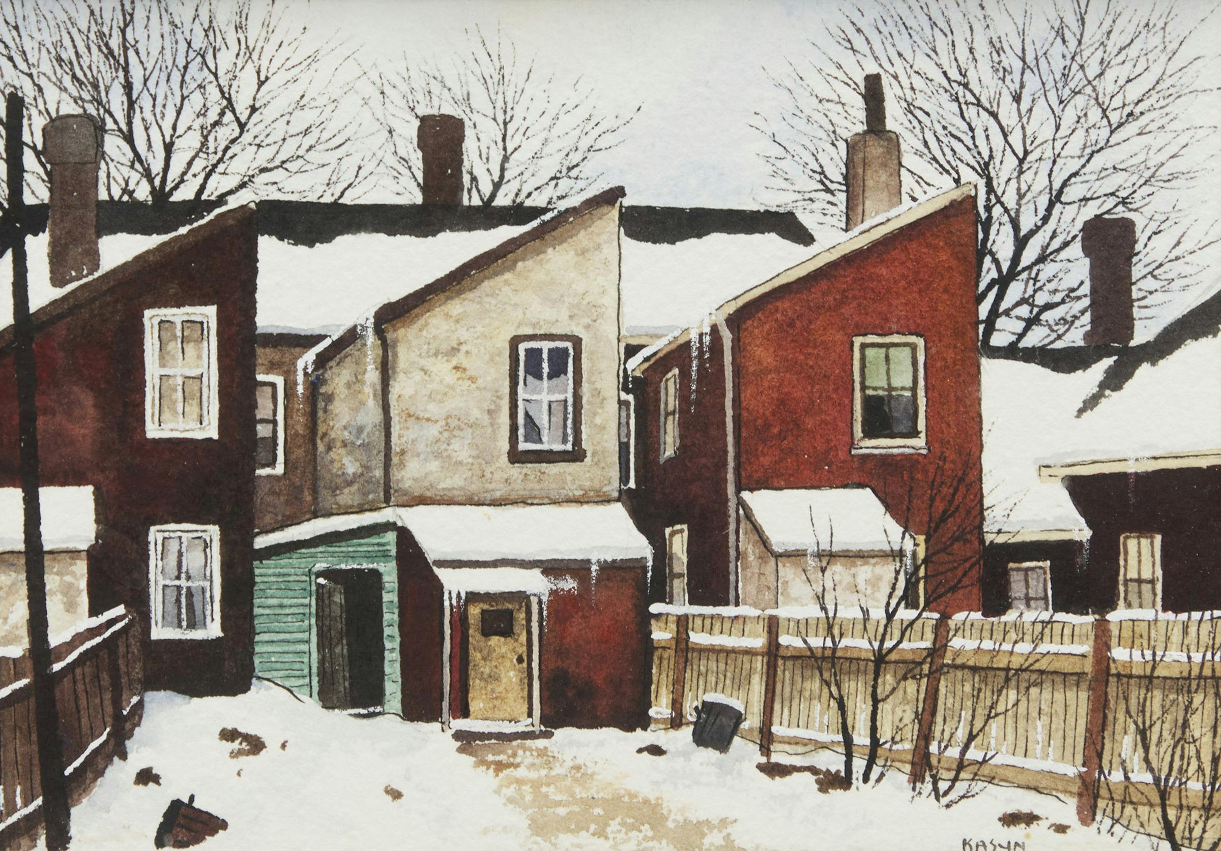John Kasyn (1926-2008) - Behind Ontario Street