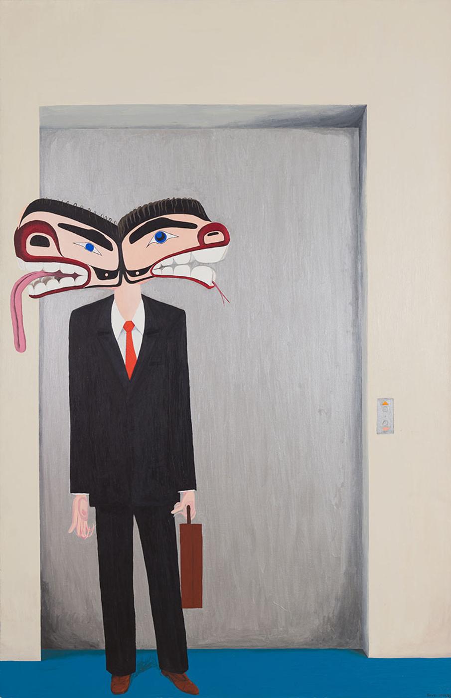Lawrence Paul Yuxweluptun (1957) - Suit Portrait