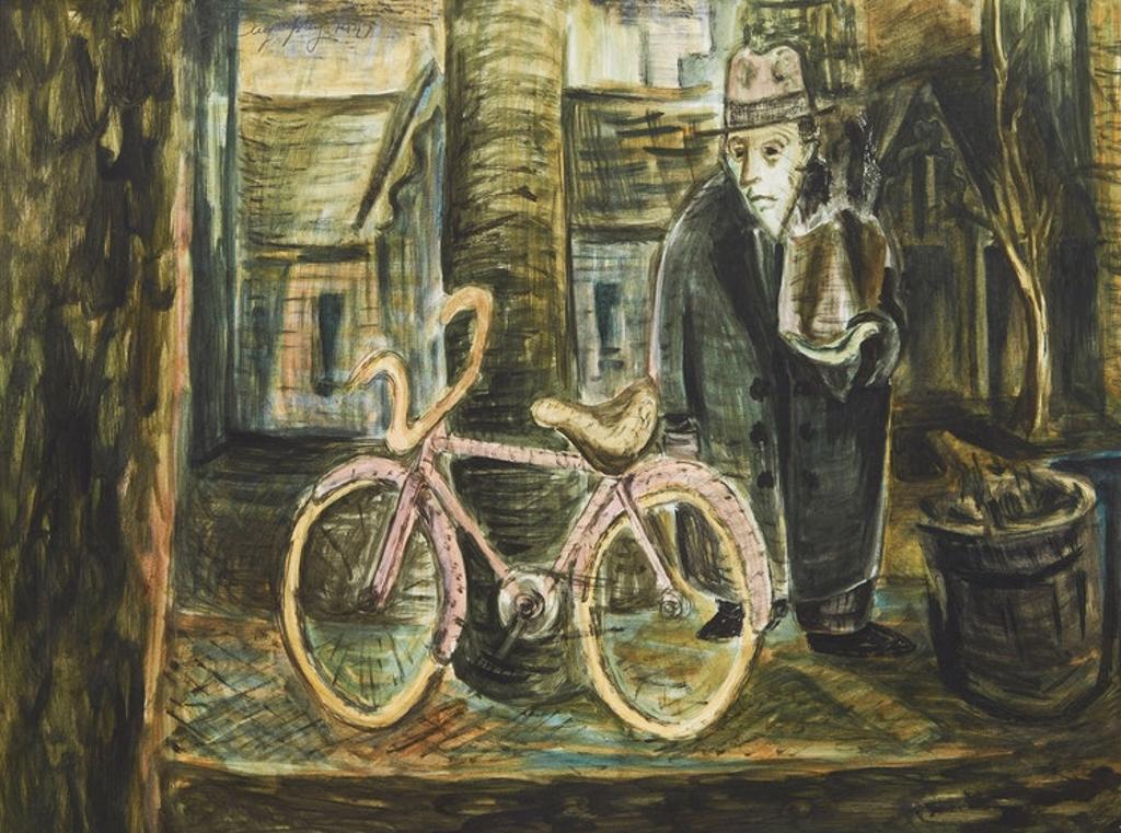 Aba Bayefsky (1923-2001) - Man in the Market