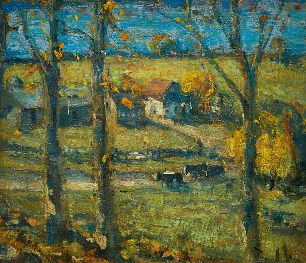 Peleg Franklin Frank Brownell (1857-1946) - Sunlit Autumn Landscape