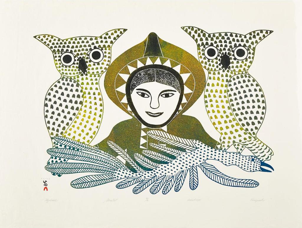 Kenojuak Ashevak (1927-2013) - My Birds