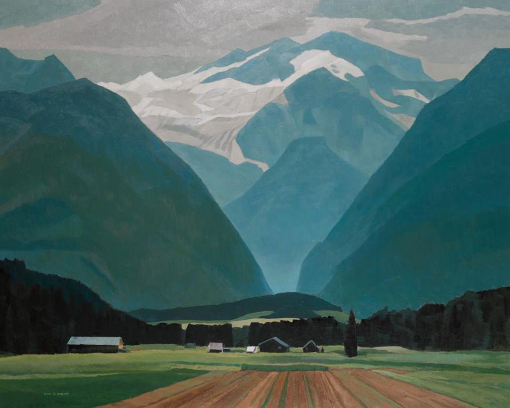 Alan Caswell Collier (1911-1990) - Farms In The Valley (At Meadow Creek B.C.), 1989