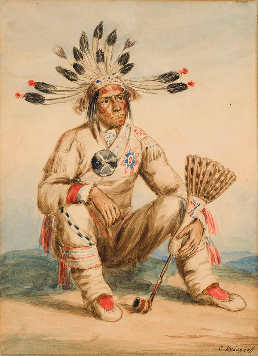 Cornelius David Krieghoff (1815-1872) - Little Pine Chief