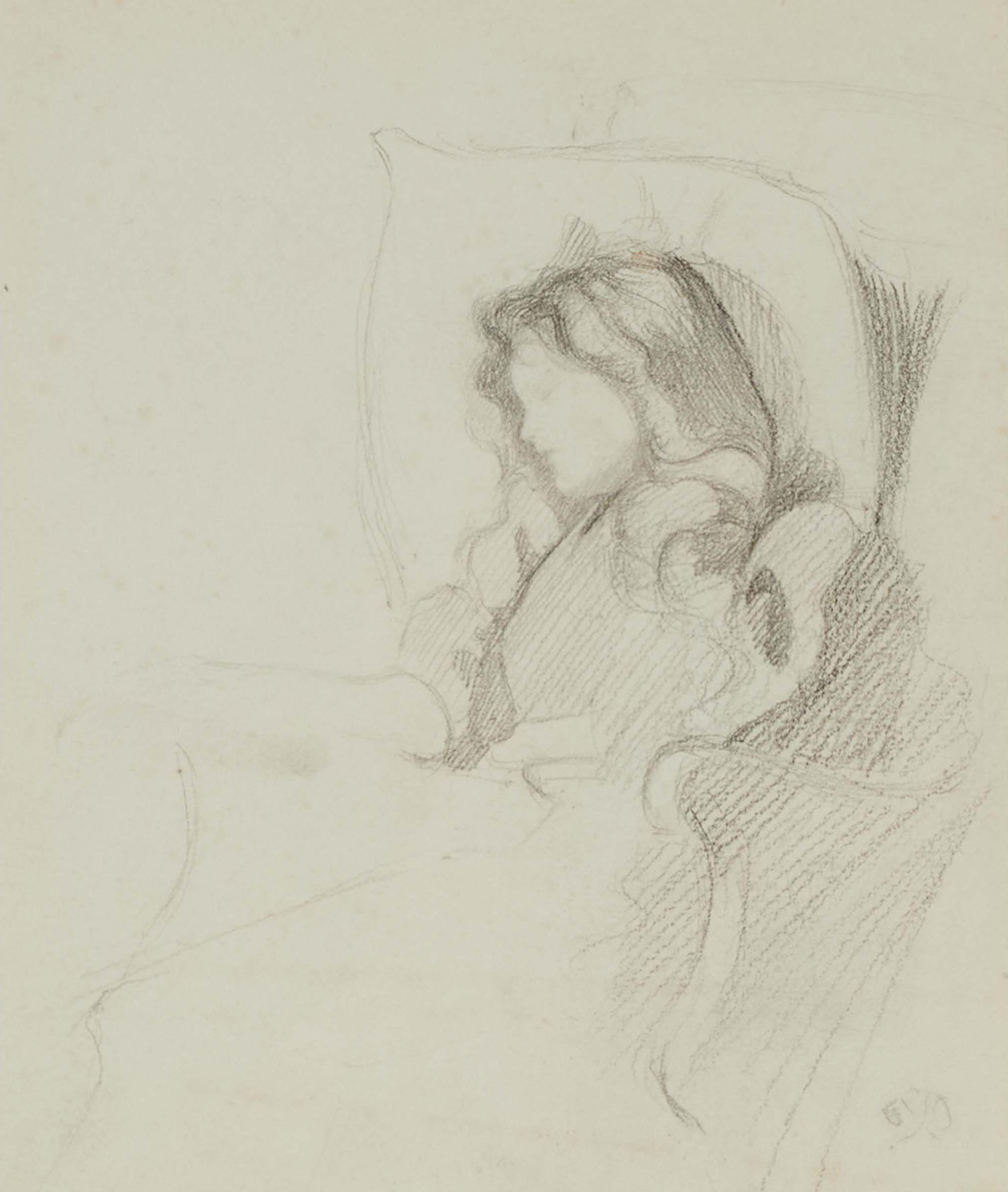Follower of James Abbott McNeil Whistler - Girl Resting