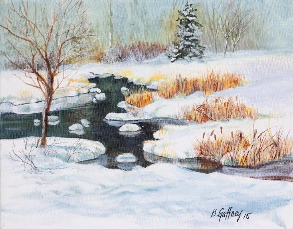 Beth Gaffney (1946-2020) - Untitled - Stream in Winter
