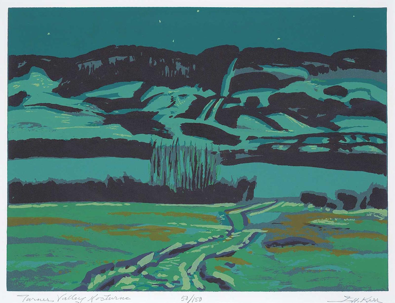 Illingworth Holey (Buck) Kerr (1905-1989) - Turner Valley Nocturne  #50/150