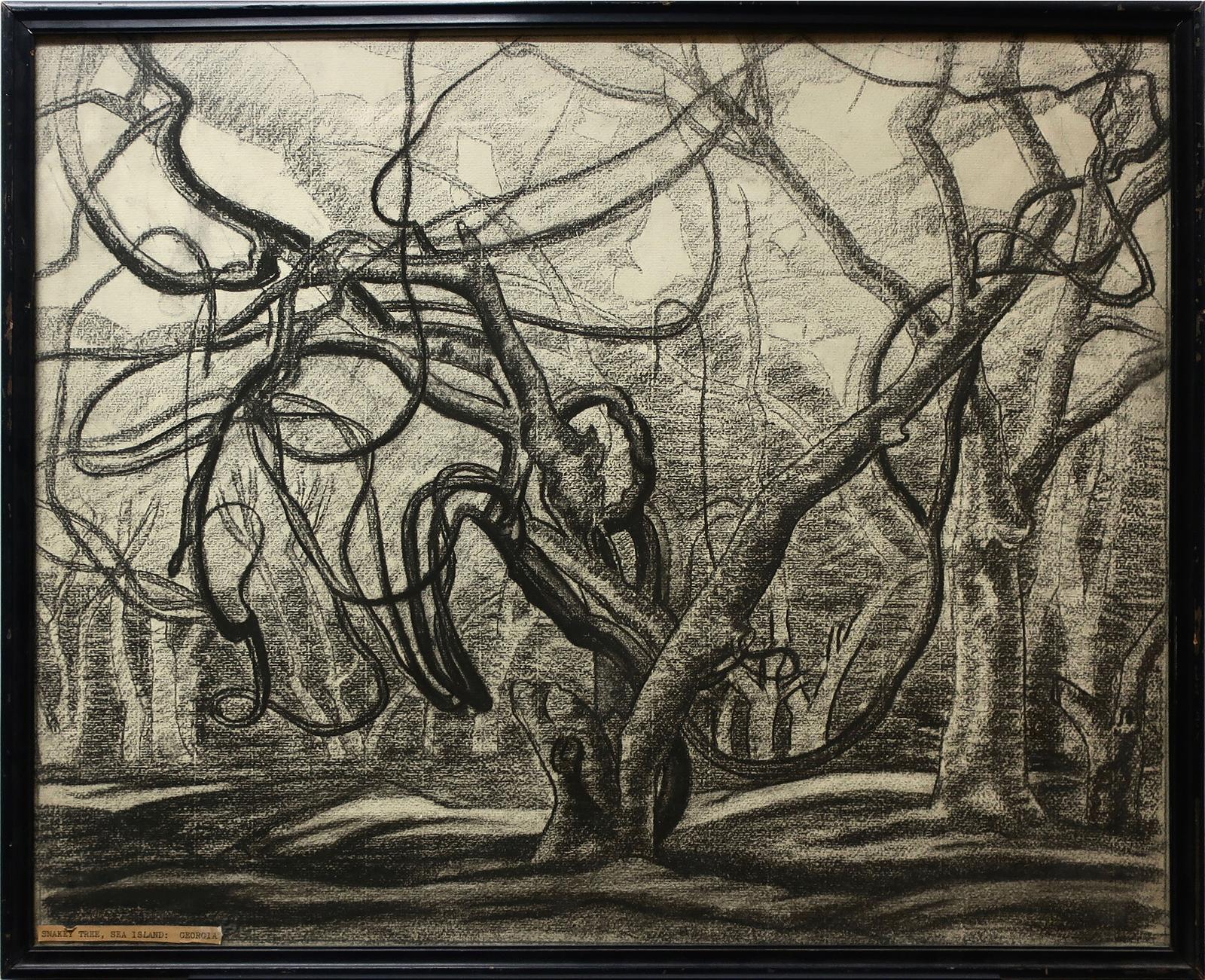 Isabel Grace McLaughlin (1903-2002) - Snakey Tree, Sea Island, Georgia