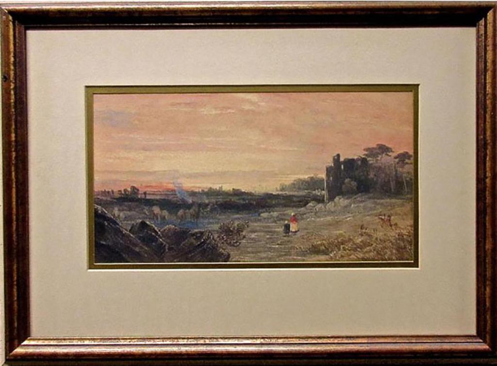 Daniel Fowler (1810-1894) - Evening Stroll At Sunset