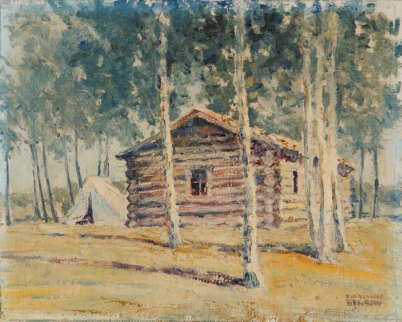Evangeline Benbow - Bob Houghams Homestead Cabin at Frenchman Butte, 1908