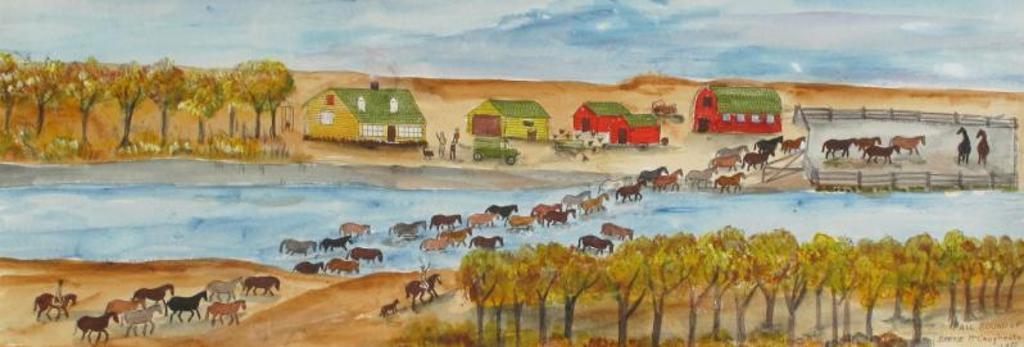 Irene E. McCaugherty (1914-1996) - Fall Round Up; 1985