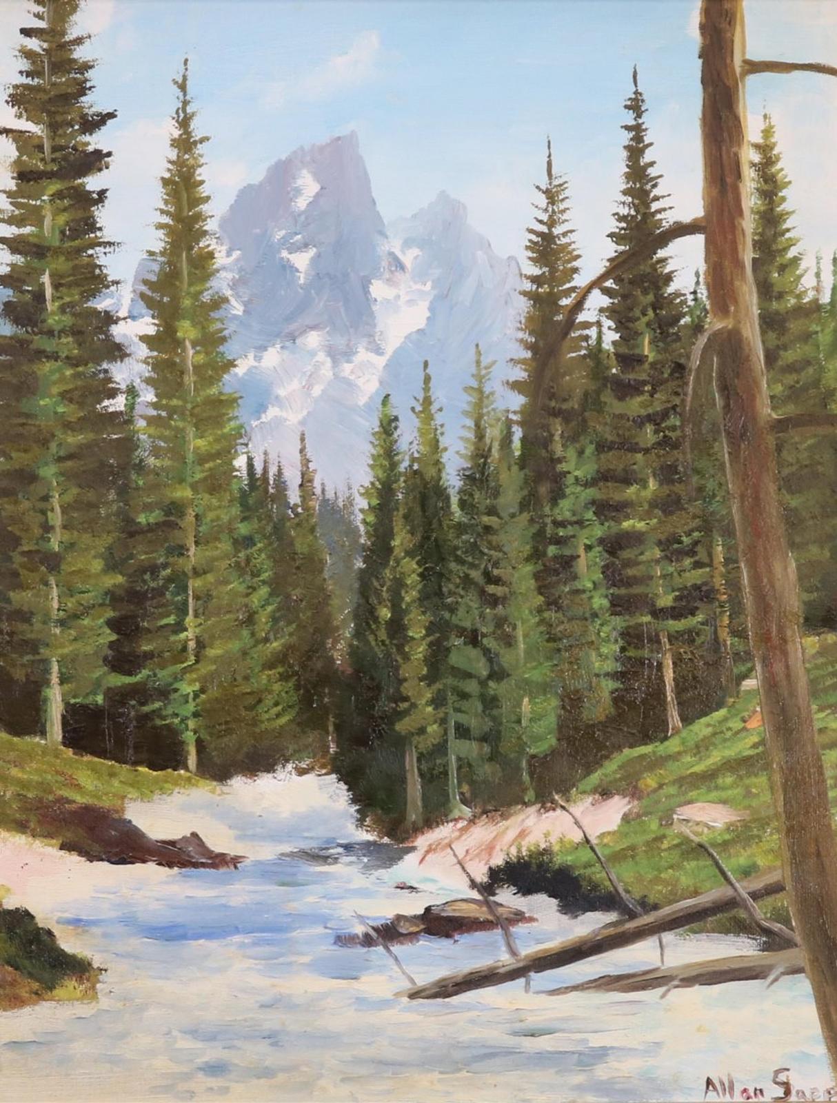 Allen Fredrick Sapp (1929-2015) - Rocky Mountain Landscape; Ca 1967