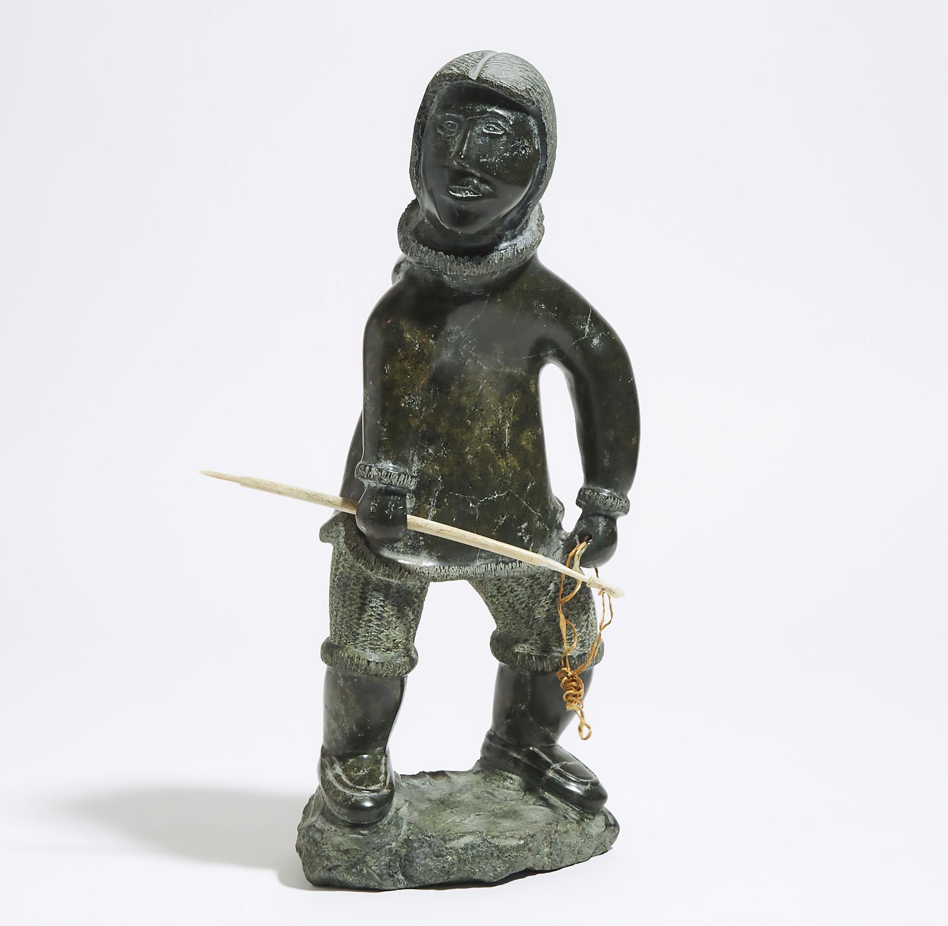 George Pitsiulak (1929) - Hunter With Harpoon