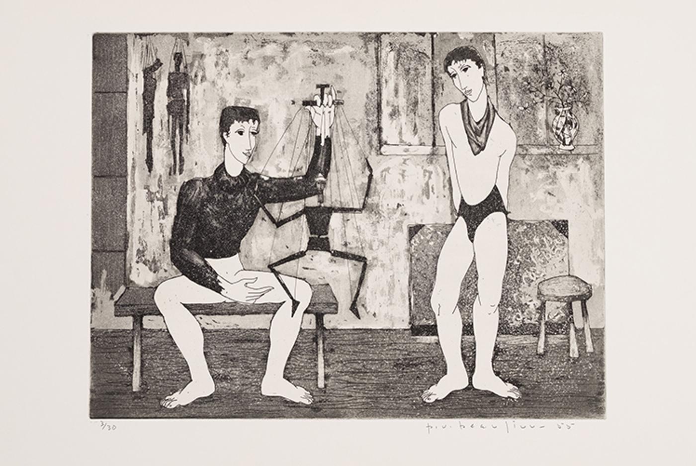 Paul Vanier Beaulieu (1910-1996) - Saltimbanques