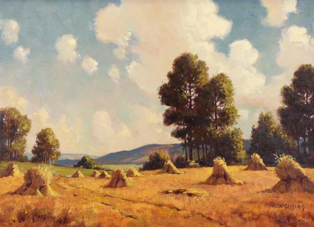 Roland Gissing (1895-1967) - The Harvest Field