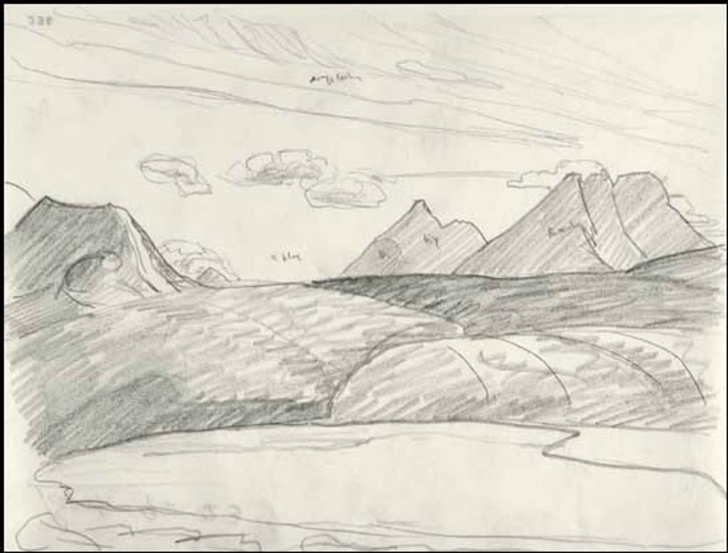 Lawren Stewart Harris (1885-1970) - Rocky Mountain Drawing 9 - 23