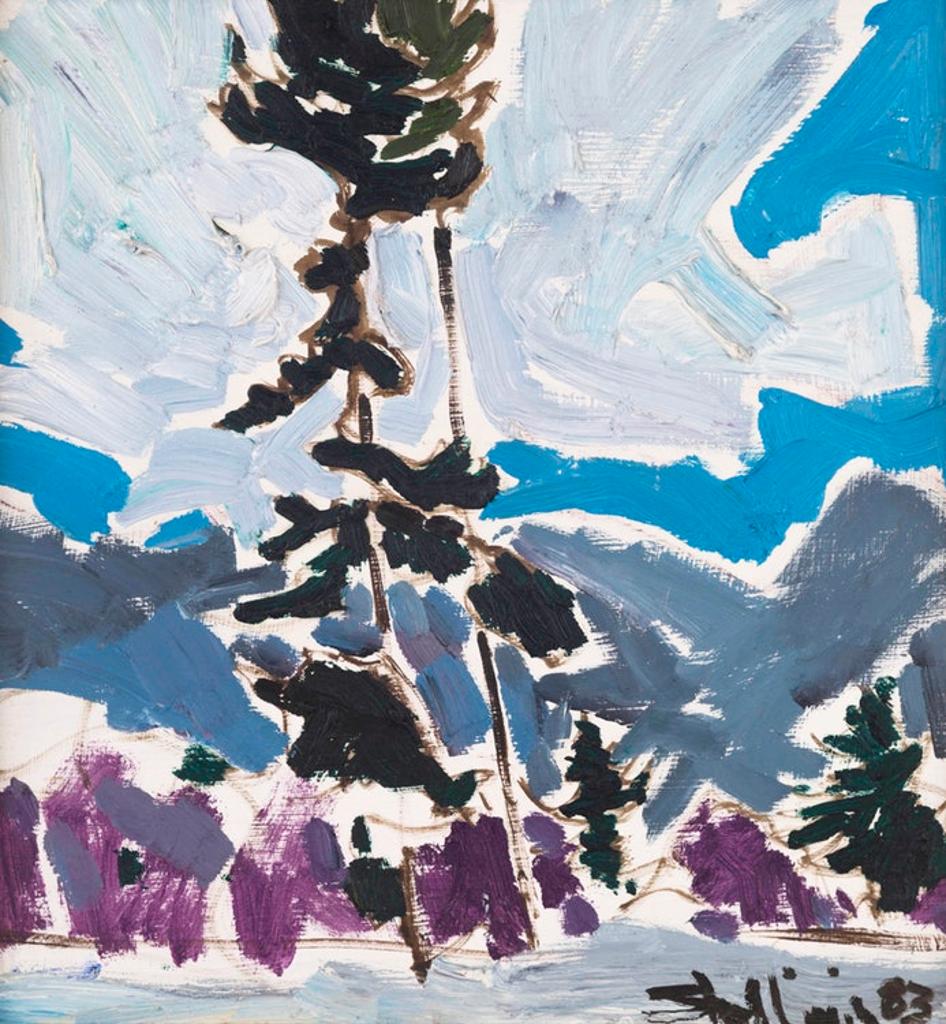 Arthur Shilling (1941-1986) - Fir Tree with Clouds