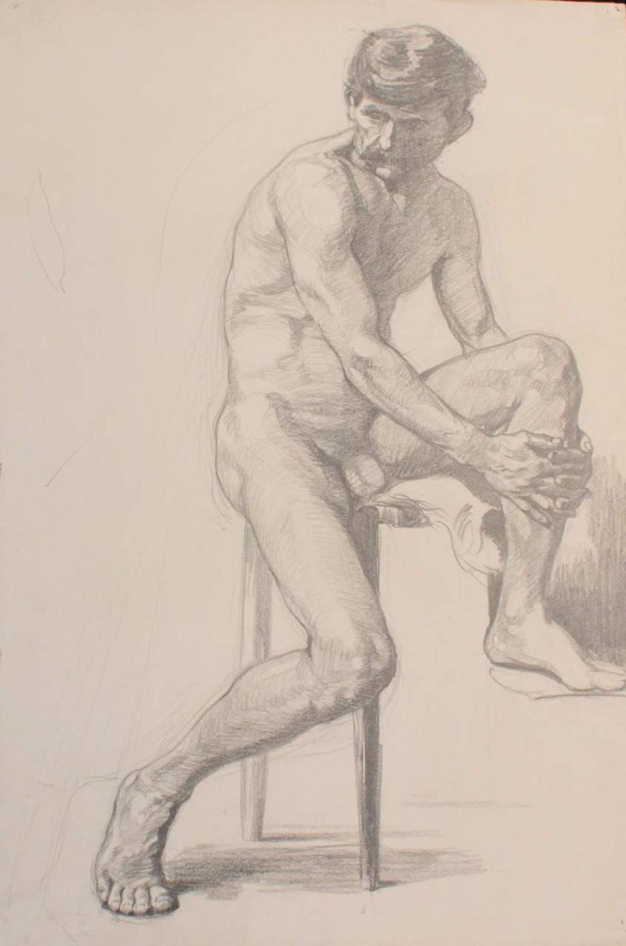 William George Storm Storm (1882-1917) - Three Male Nude Figures