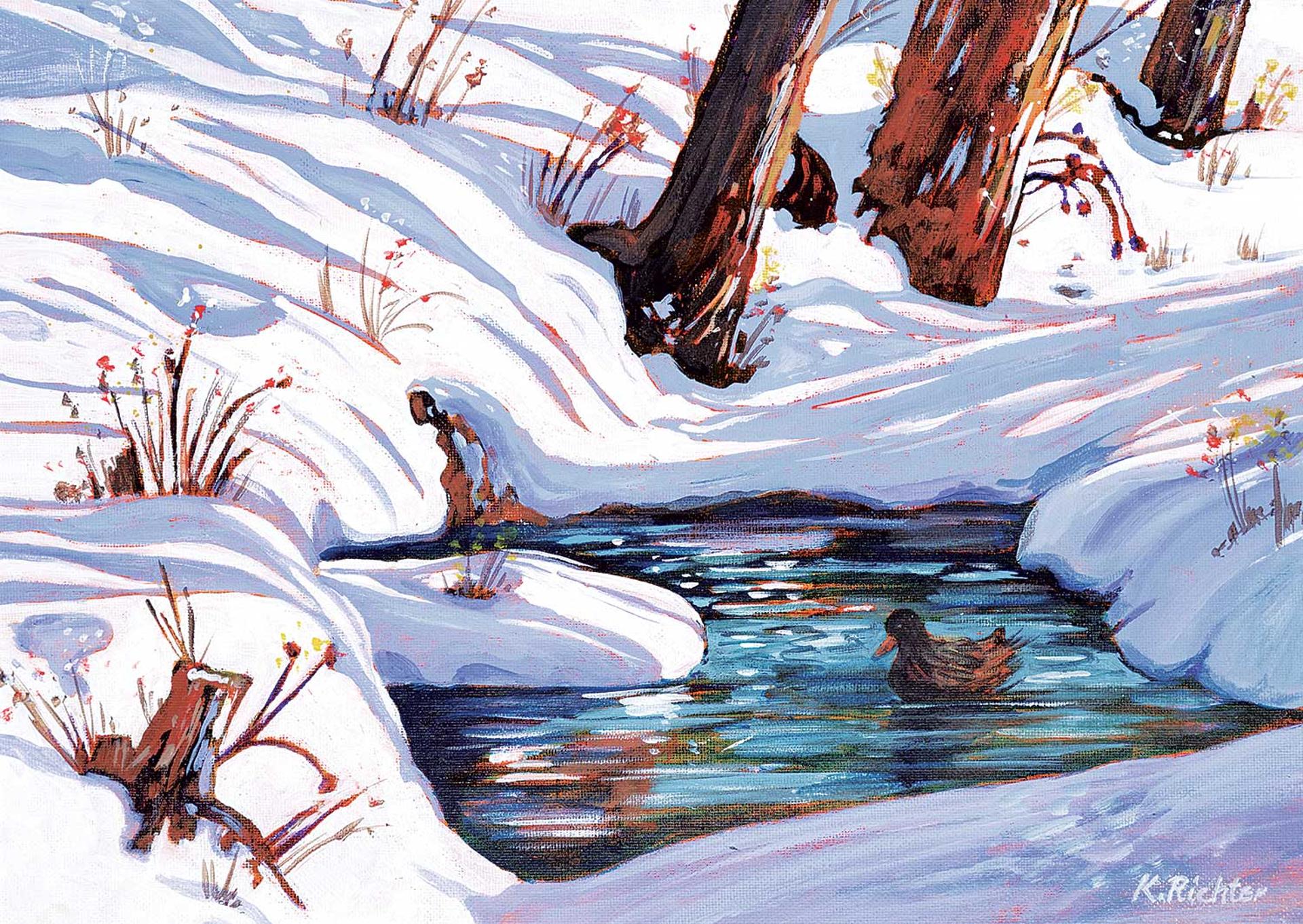 Karin Richter (1950) - Winter Swim