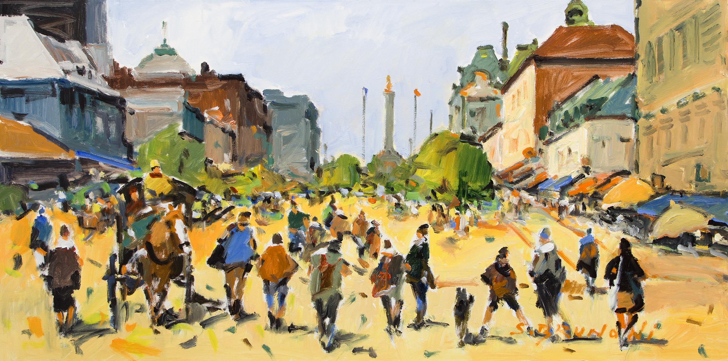Serge Brunoni (1938-2020) - Sans titre / Untitled (Place Jacques Cartier, Montréal), n.d.