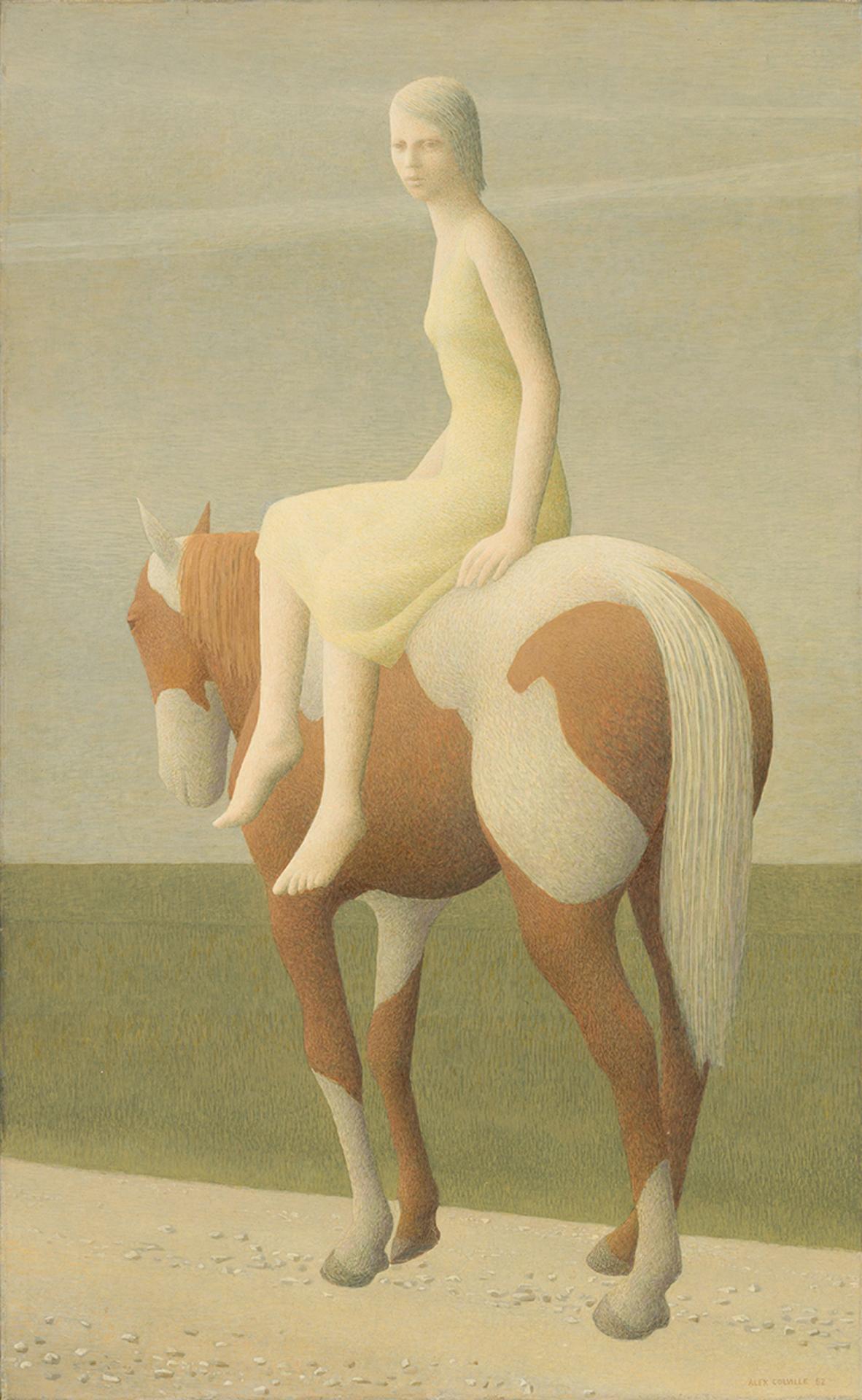 Alexander (Alex) Colville (1920-2013) - Girl on Piebald Horse