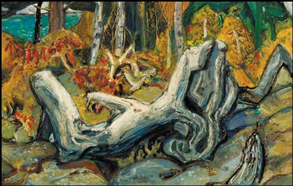 Arthur Lismer (1885-1969) - Old Log, Georgian Bay
