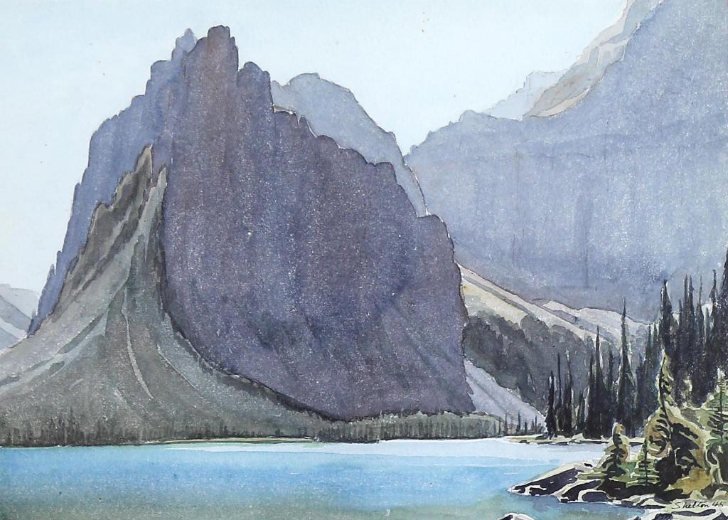 Margaret Dorothy Shelton (1915-1984) - Rocky Mountain Lake; 1945