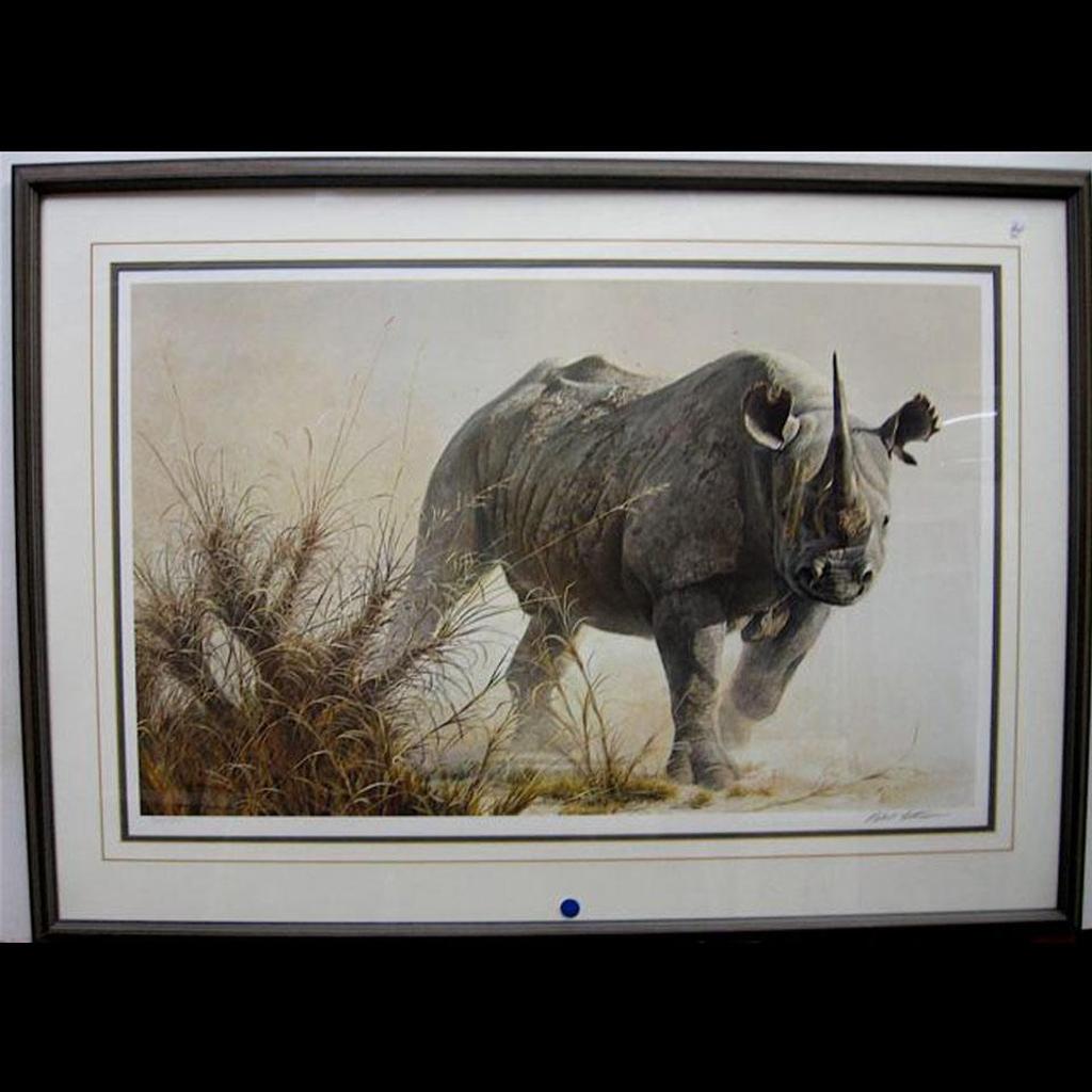 Robert Mclellan Bateman (1930-1922) - Charging Rhino