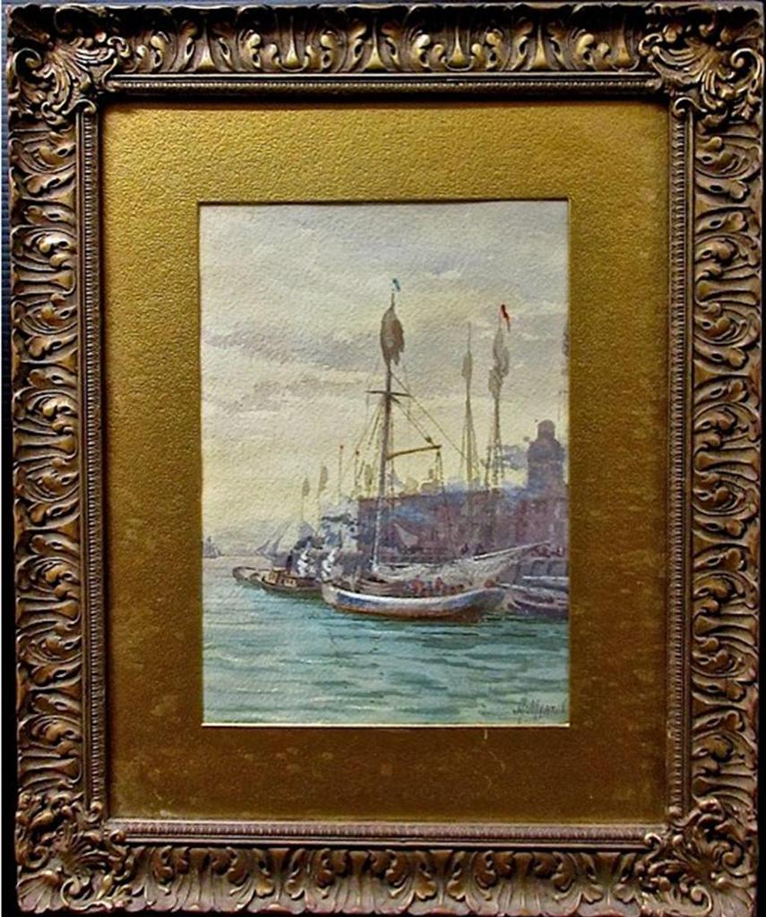 Henry Byam Martin (1837-1902) - Harbour Scene; Village Scene