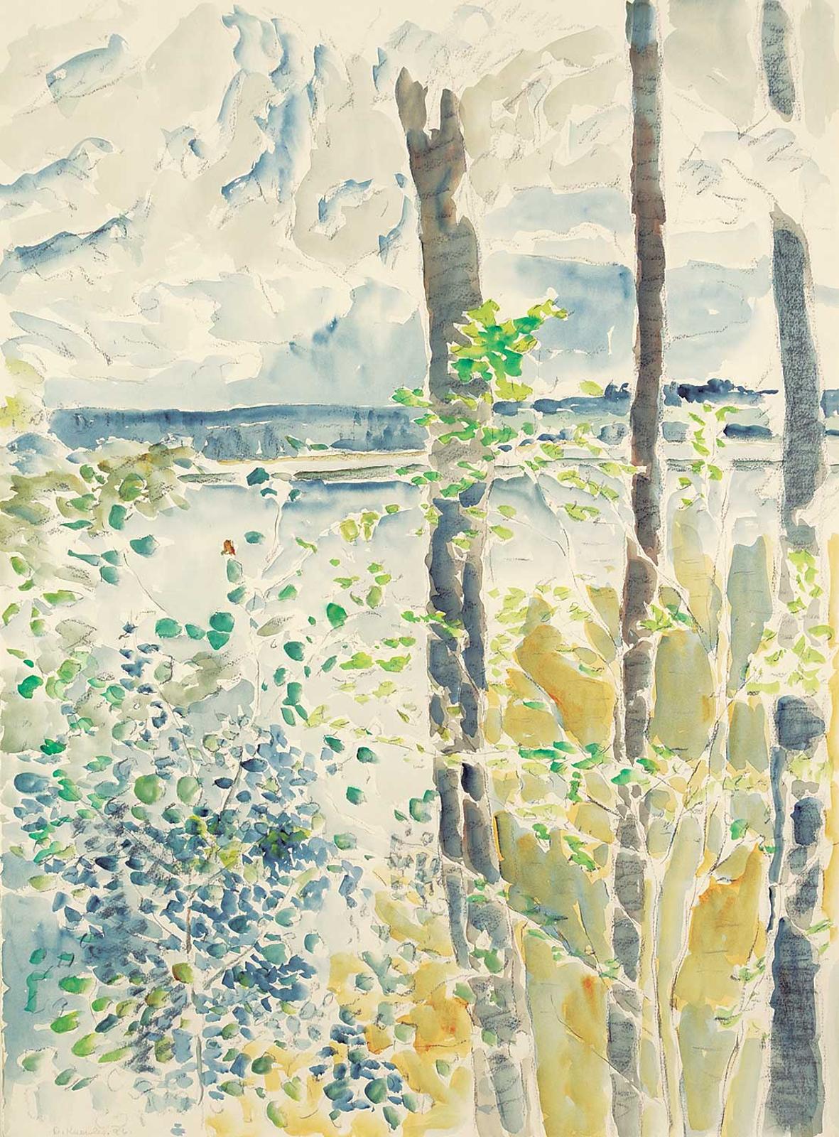 Dorothy Elsie Knowles (1927-2001) - Untitled - View from the Lake