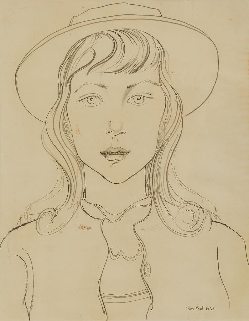 Raymond John Mead (1921-1998) - Portrait of a Girl