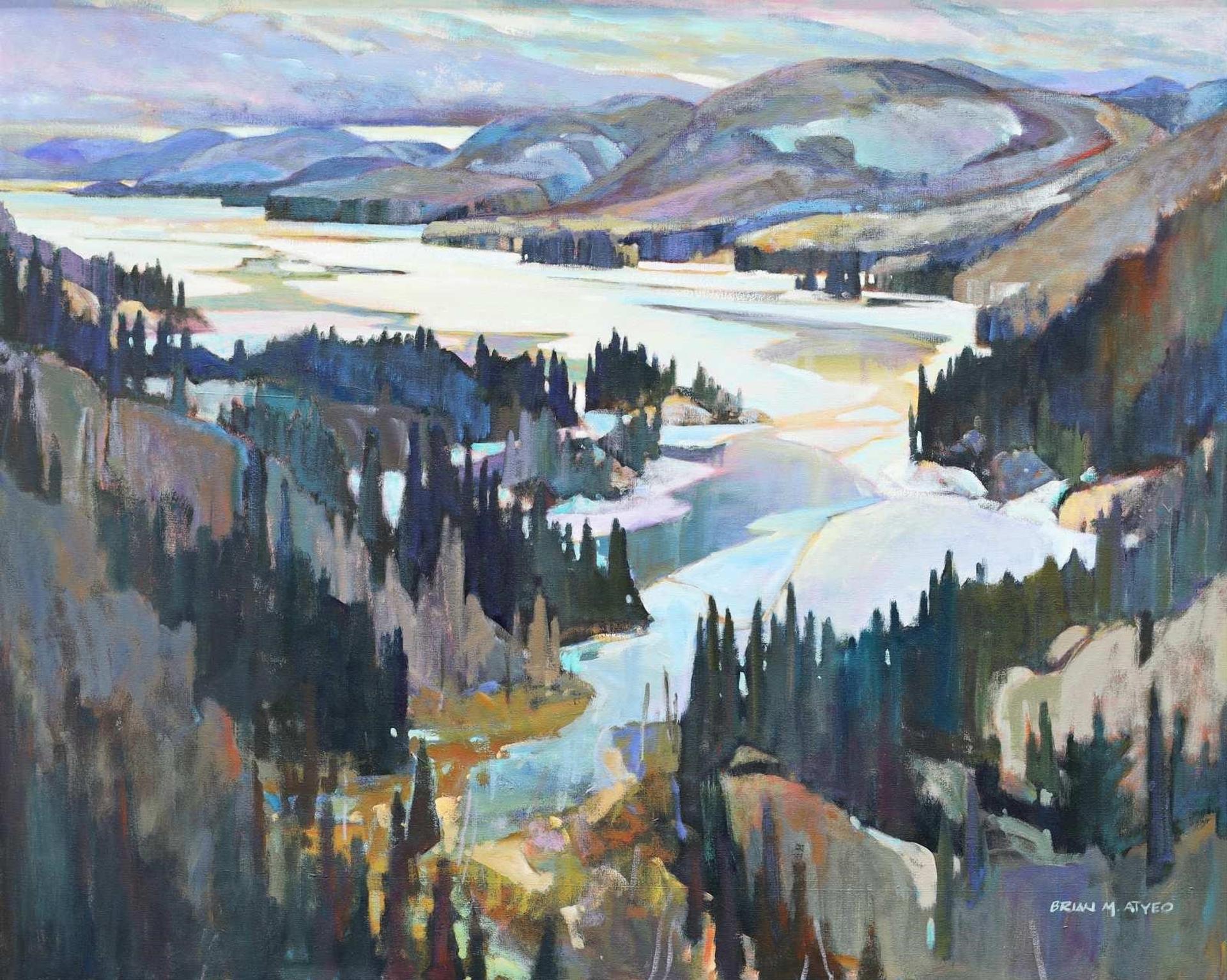 Brian Marshall Atyeo (1950) - Spring Ice - Fraser Bay; 1998