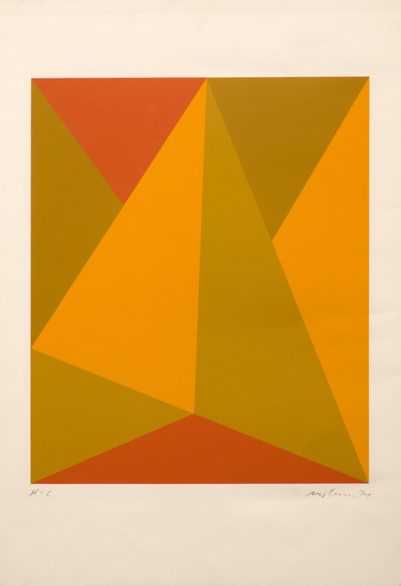 Guido Molinari (1933-2004) - Triangulaire jaune-orange, 1974