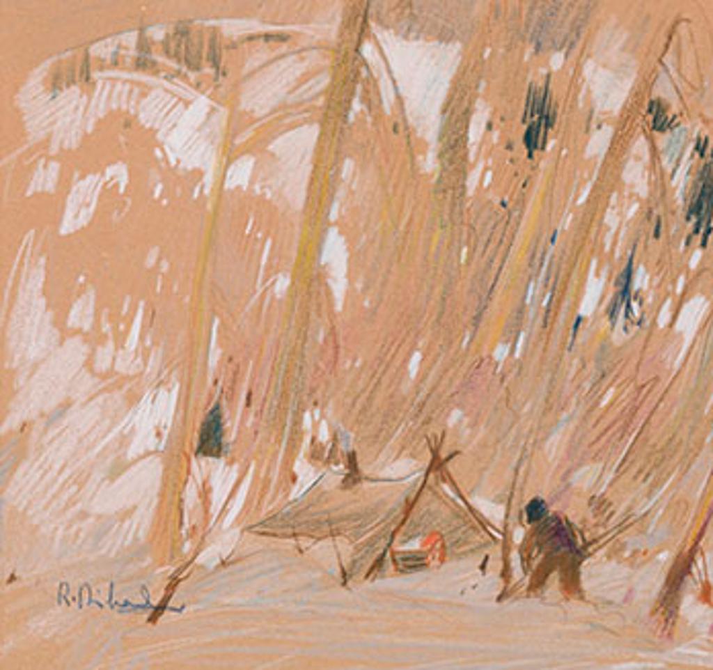 René Jean Richard (1895-1982) - Winter Camp Scene