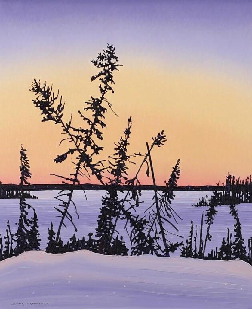 Leyda Campbell (1949) - Sunset & Spruce, Ospwagan Lk