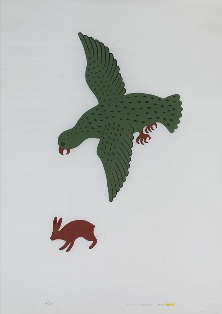 Noah Meeko (1959-2004) - Untitled (Bird With Rabbit)