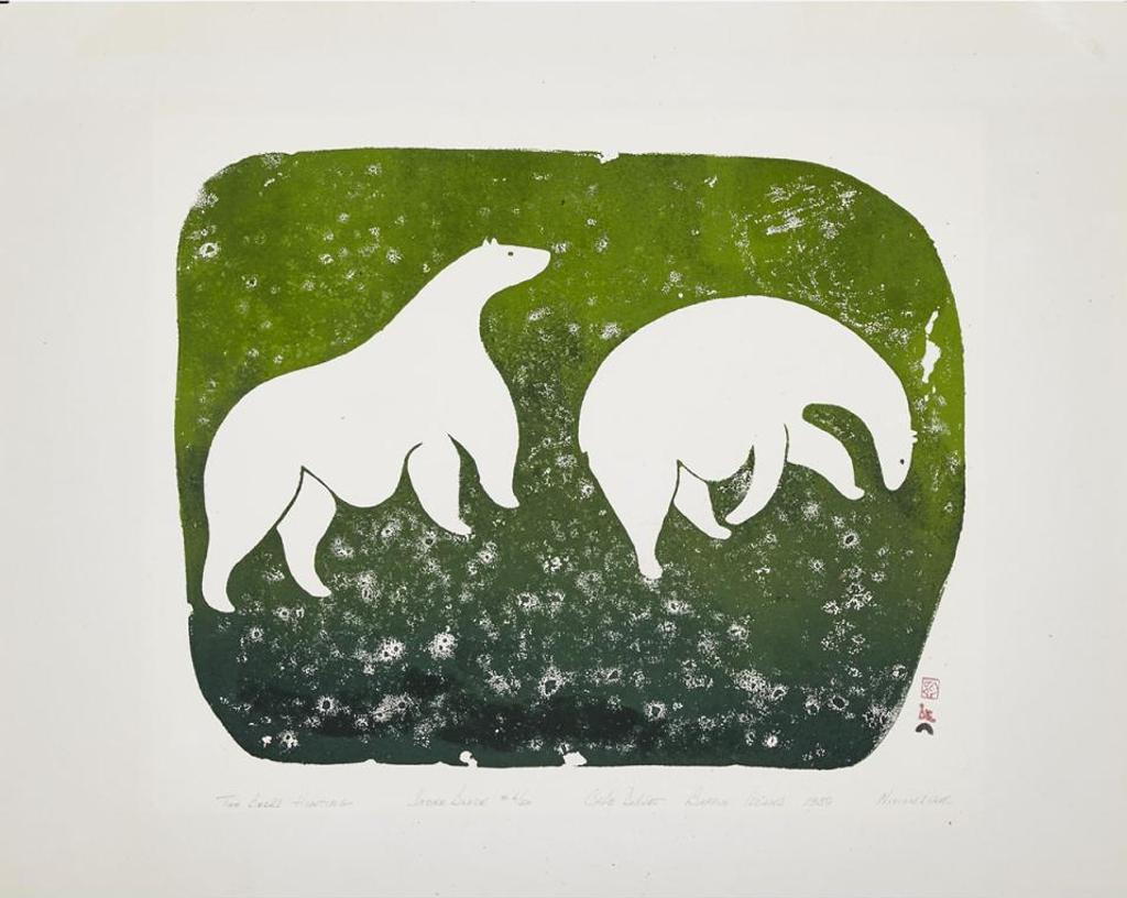 Niviaxie (1908-1959) - Two Bears Hunting